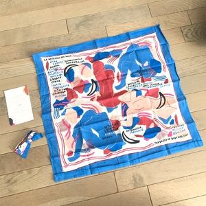 Sezane scarf - blue - RESERVED